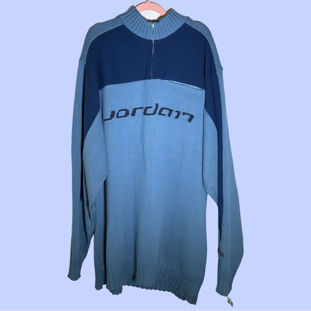 Jordan Men's sweater mock zipper neck knit fleece  NWT 3XL warm and comfortable